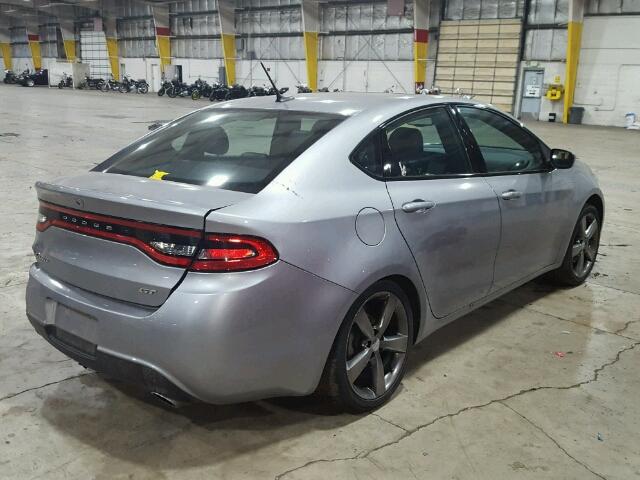 1C3CDFEB0FD279339 - 2015 DODGE DART SILVER photo 4