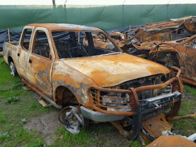 5TEHN72N42Z078614 - 2002 TOYOTA TACOMA DOU BURN photo 1