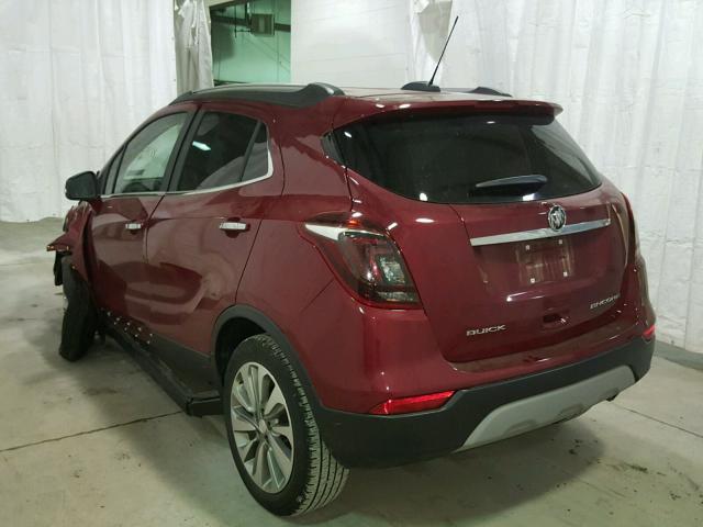 KL4CJASBXHB189927 - 2017 BUICK ENCORE PRE RED photo 3