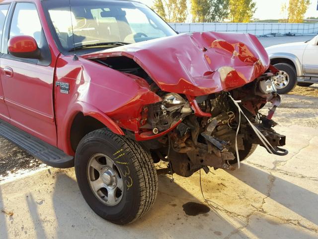 1FTRW08L31KA76404 - 2001 FORD F150 SUPER RED photo 9