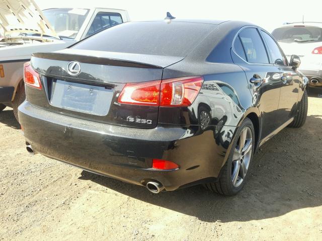 JTHBF5C20D5190777 - 2013 LEXUS IS 250 BLACK photo 4