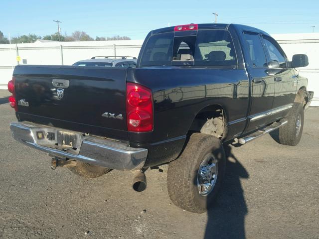 3D7KS28A58G169097 - 2008 DODGE RAM 2500 S BLACK photo 4