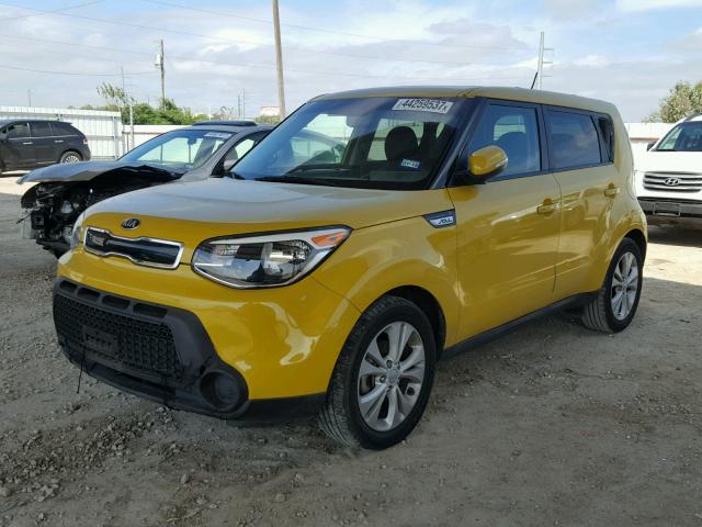 KNDJP3A53E7084311 - 2014 KIA SOUL + YELLOW photo 2