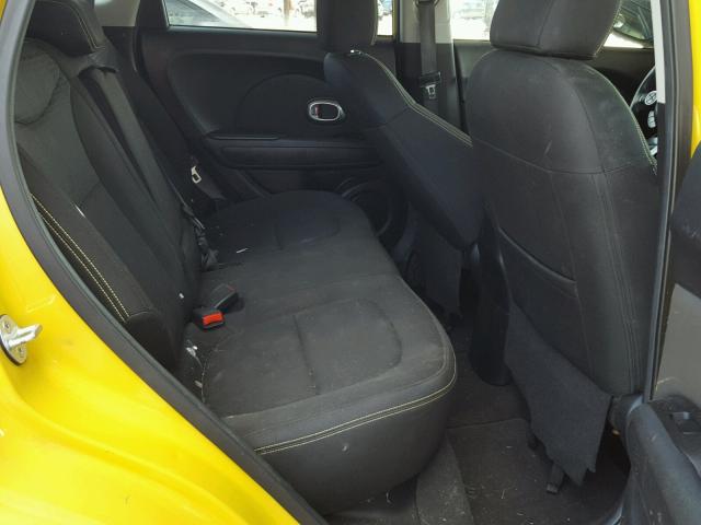KNDJP3A53E7084311 - 2014 KIA SOUL + YELLOW photo 6