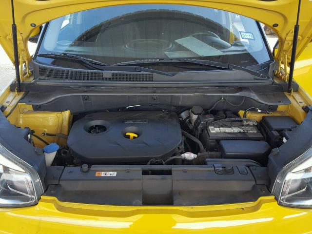 KNDJP3A53E7084311 - 2014 KIA SOUL + YELLOW photo 7