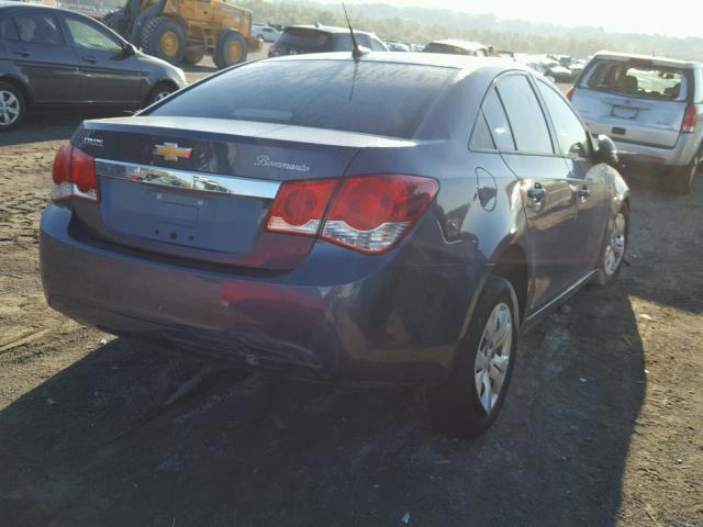 1G1PA5SH9E7456873 - 2014 CHEVROLET CRUZE LS BLUE photo 4