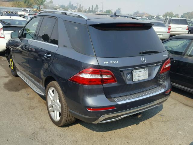 4JGDA5HB1EA382490 - 2014 MERCEDES-BENZ ML 350 4MA CHARCOAL photo 3