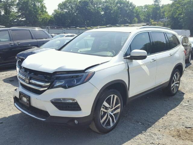 5FNYF6H93HB099434 - 2017 HONDA PILOT TOUR WHITE photo 2