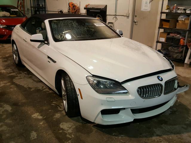 WBALZ5C58CC619873 - 2012 BMW 650 XI WHITE photo 1