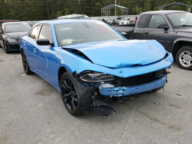 2C3CDXHG9GH140571 - 2016 DODGE CHARGER SX BLUE photo 1