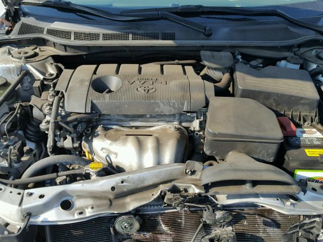 4T4BF3EK2BR123217 - 2011 TOYOTA CAMRY BASE SILVER photo 7