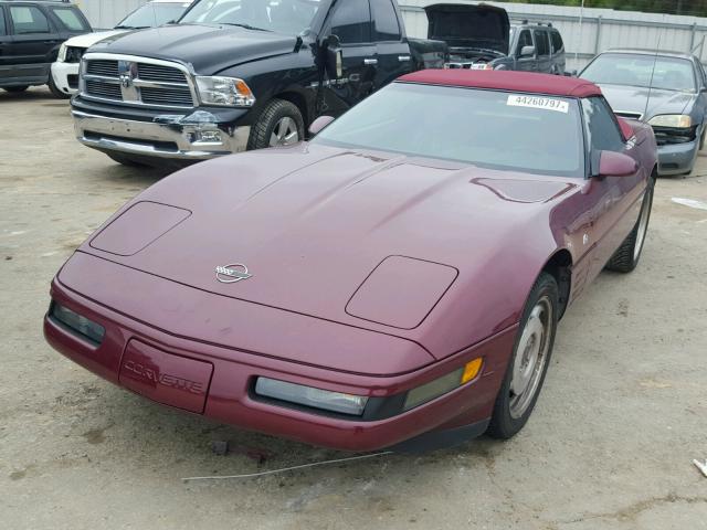 1G1YY33P2P5109393 - 1993 CHEVROLET CORVETTE MAROON photo 9