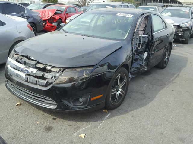 3FAHP0HA4CR188687 - 2012 FORD FUSION SE BLACK photo 2