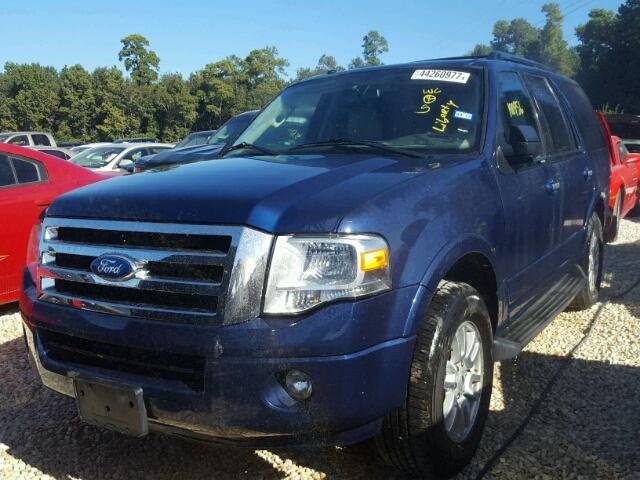 1FMJU1H53CEF16533 - 2012 FORD EXPEDITION BLUE photo 2