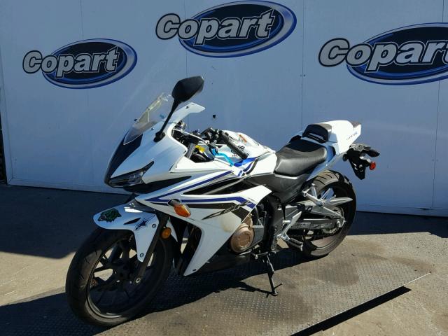 MLHPC4419G5300145 - 2016 HONDA CBR500 R WHITE photo 2