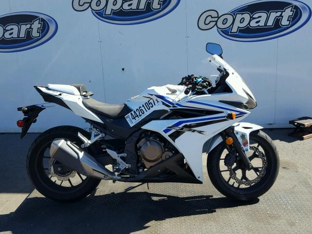 MLHPC4419G5300145 - 2016 HONDA CBR500 R WHITE photo 9