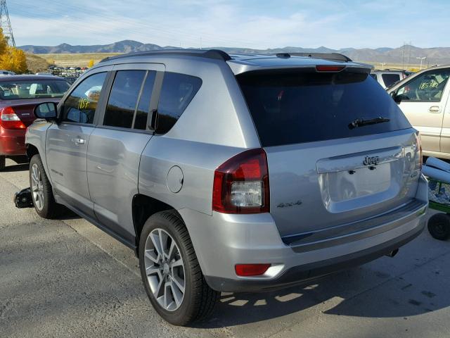 1C4NJDBB1HD168243 - 2017 JEEP COMPASS SP SILVER photo 3