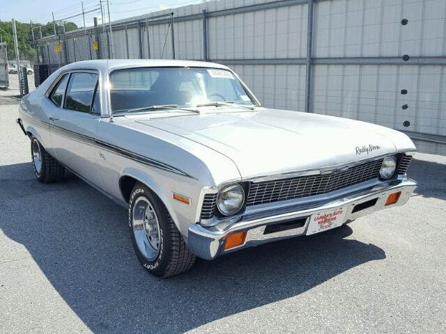 1X27D2W191978 - 1972 CHEVROLET NOVA SILVER photo 1