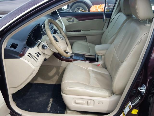 4T1BK3DB5BU437483 - 2011 TOYOTA AVALON BAS PURPLE photo 5