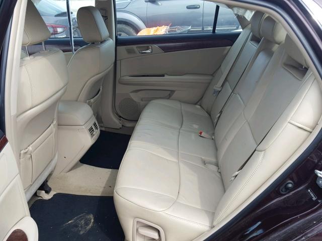 4T1BK3DB5BU437483 - 2011 TOYOTA AVALON BAS PURPLE photo 6