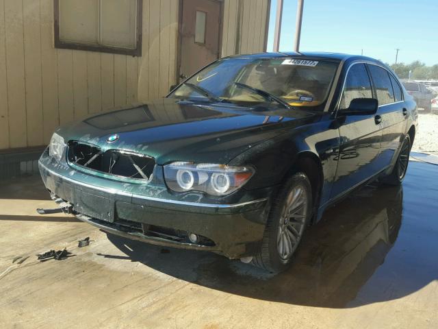 WBAGN63414DS46617 - 2004 BMW 745 LI GREEN photo 2