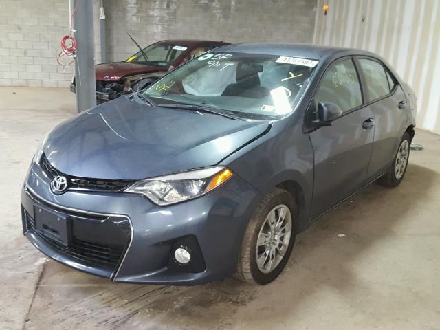 5YFBURHE9FP240938 - 2015 TOYOTA COROLLA L GRAY photo 2