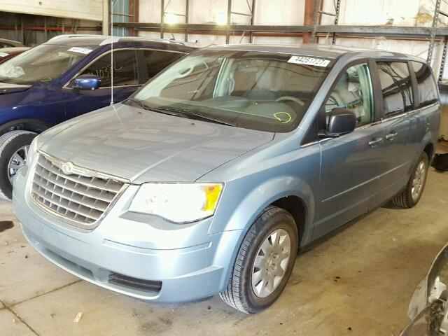 2A8HR44EX9R606875 - 2009 CHRYSLER TOWN & COU BLUE photo 2