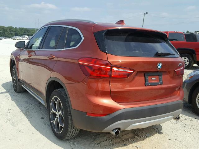 WBXHU7C38J5H38855 - 2018 BMW X1 SDRIVE2 ORANGE photo 3