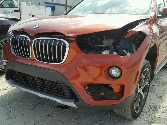 WBXHU7C38J5H38855 - 2018 BMW X1 SDRIVE2 Naranja foto 9