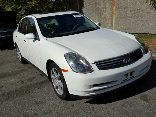 JNKCV51E33M333925 - 2003 INFINITI G35 WHITE photo 1