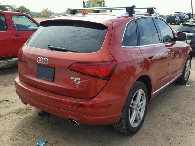 WA1CMAFP5EA027640 - 2014 AUDI Q5 TDI RED photo 4