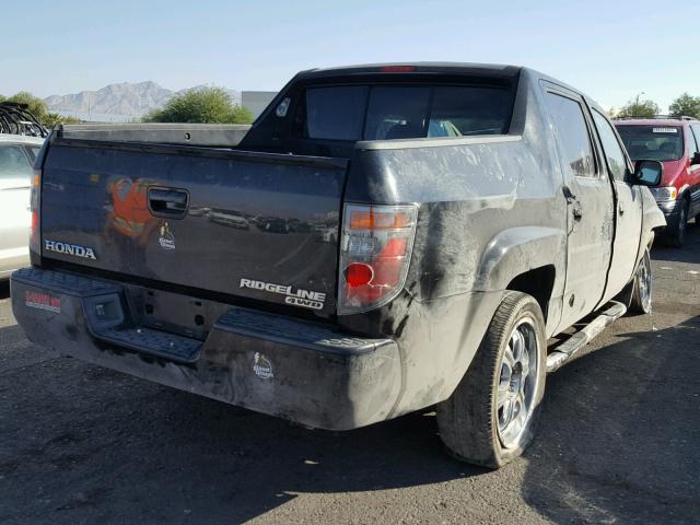 2HJYK16508H528193 - 2008 HONDA RIDGELINE BLACK photo 4