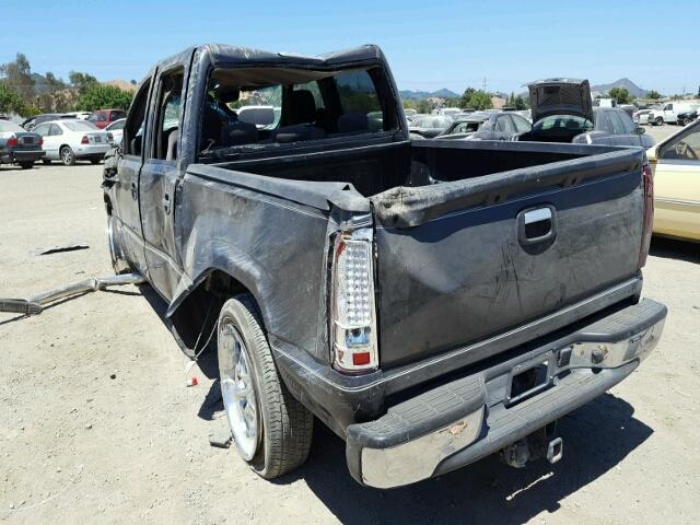 2GCEC13T851337102 - 2005 CHEVROLET SILVERADO BLACK photo 3