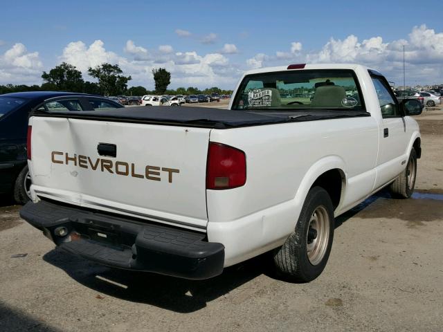 1GCCS14XXX8141853 - 1999 CHEVROLET S TRUCK WHITE photo 4