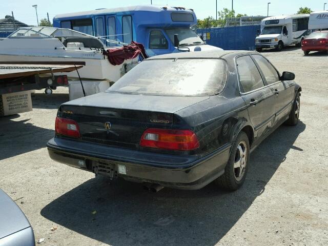 JH4KA7676MC030903 - 1991 ACURA LEGEND LS BLACK photo 4