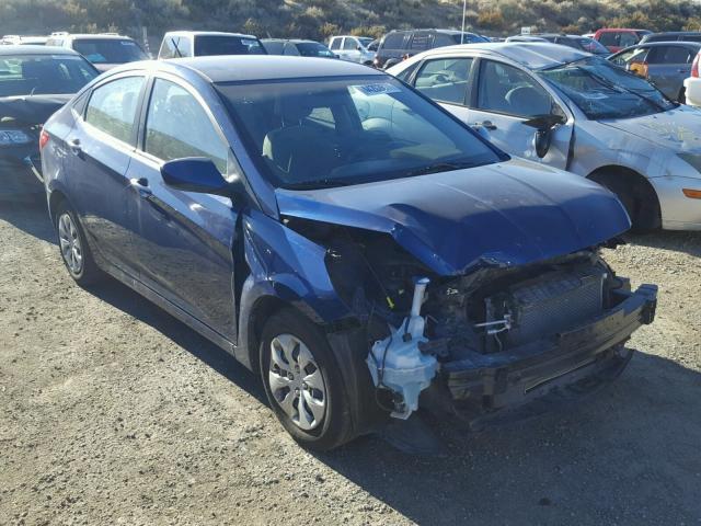 KMHCT4AE3FU818910 - 2015 HYUNDAI ACCENT GLS BLUE photo 1