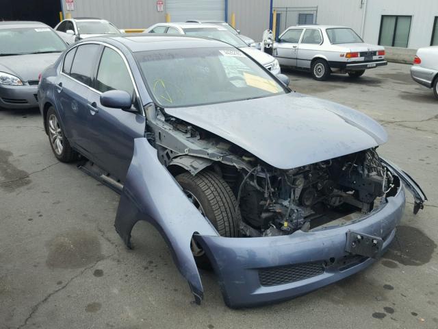 JNKBV61E98M207867 - 2008 INFINITI G35 BLUE photo 1