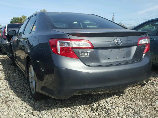 4T1BF1FK7CU084414 - 2012 TOYOTA CAMRY GRAY photo 3