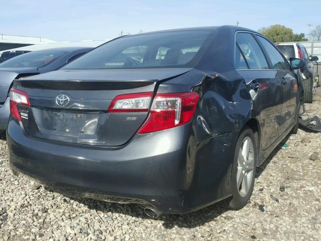 4T1BF1FK7CU084414 - 2012 TOYOTA CAMRY GRAY photo 4