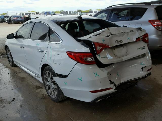 5NPE34AB6FH255171 - 2015 HYUNDAI SONATA SPO WHITE photo 3