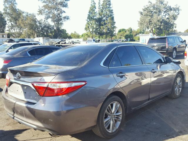 4T1BF1FK6FU104060 - 2015 TOYOTA CAMRY LE GRAY photo 4