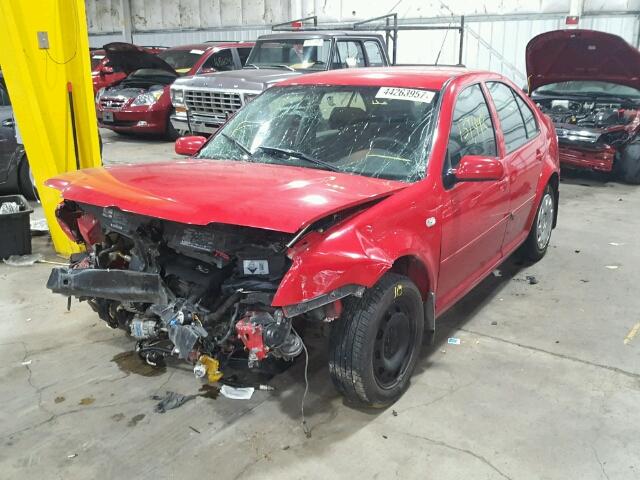 3VWSB69M82M124137 - 2002 VOLKSWAGEN JETTA GLS RED photo 2