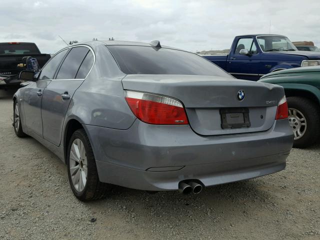 WBANB33565B089008 - 2005 BMW 545 I SILVER photo 3