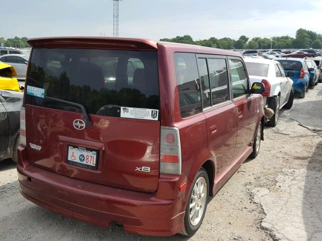 JTLKT324464067143 - 2006 TOYOTA SCION MAROON photo 4