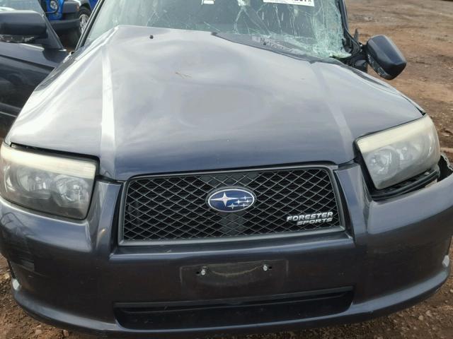 JF1SG66698H728759 - 2008 SUBARU FORESTER S BLUE photo 7