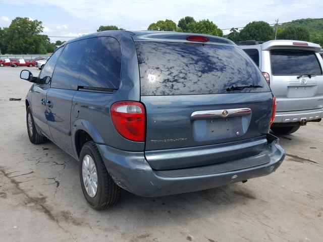1A4GP45R16B521163 - 2006 CHRYSLER TOWN & COU ლურჯი ფოტო 3