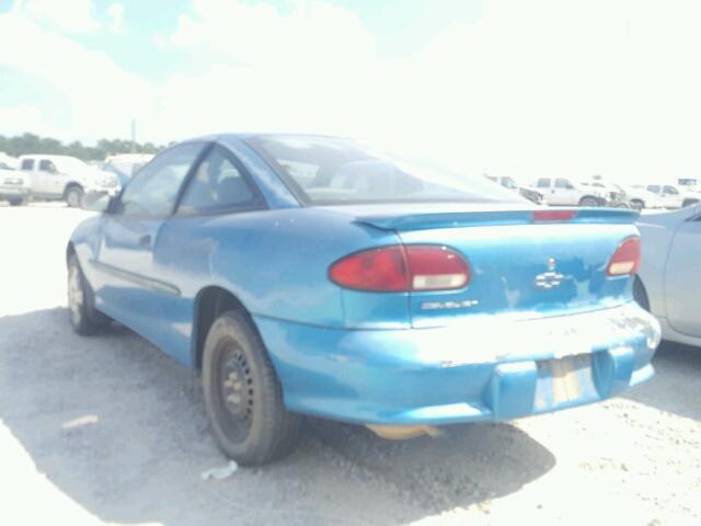 3G1JC1245XS835993 - 1999 CHEVROLET CAVALIER B BLUE photo 3