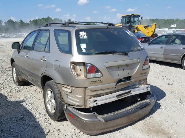 JTJGF10U010084292 - 2001 LEXUS RX 300 GOLD photo 3