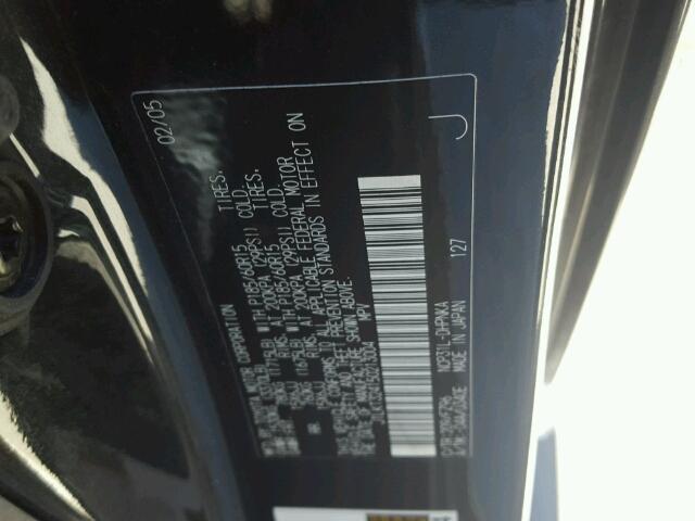 JTLKT324150213004 - 2005 TOYOTA SCION XB Negro foto 10