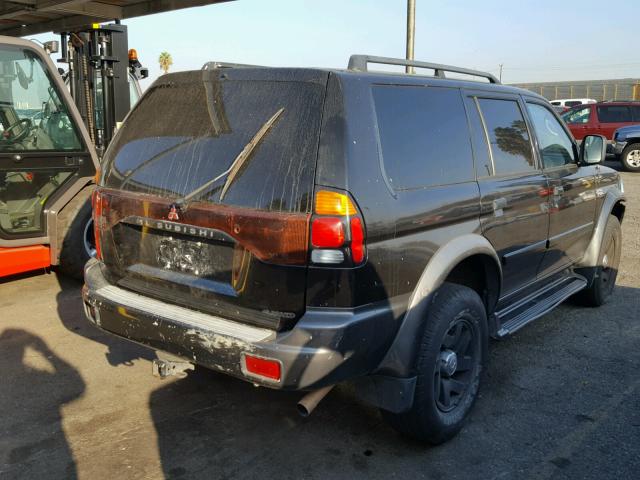 JA4MT31H41P017885 - 2001 MITSUBISHI MONTERO SP BLACK photo 4